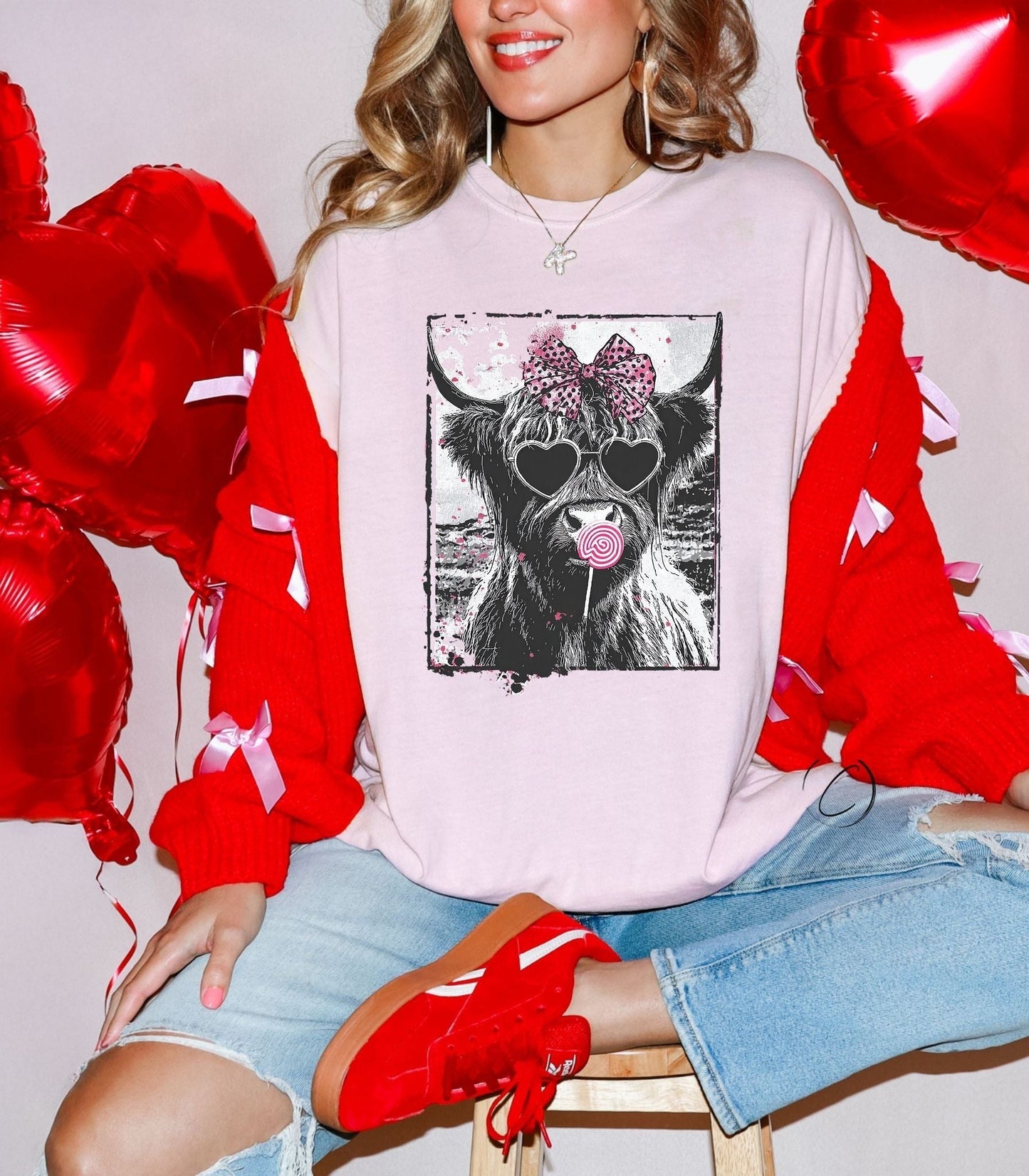 Polka Dot Highland Graphic Tee