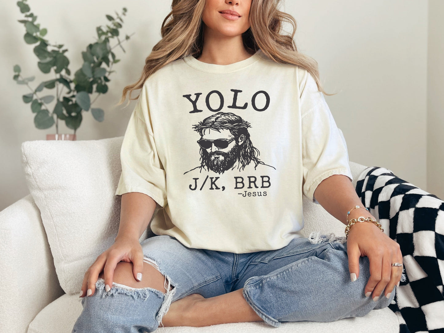 YOLO JK Jesus Graphic Tee