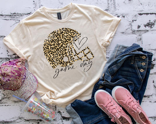 Football Game Day Leopard - Tee