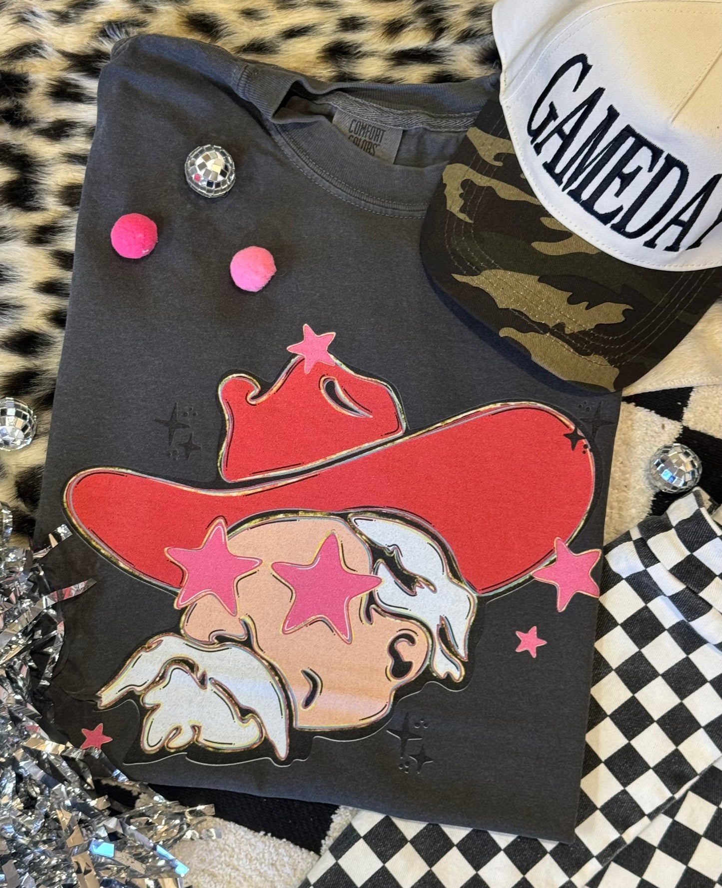 Rebels Pink Star Mascot Tee