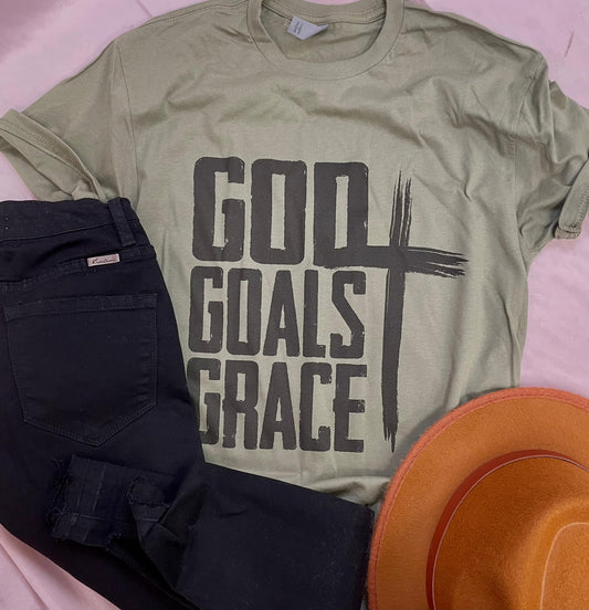 God Goals Grace Graphic Tee