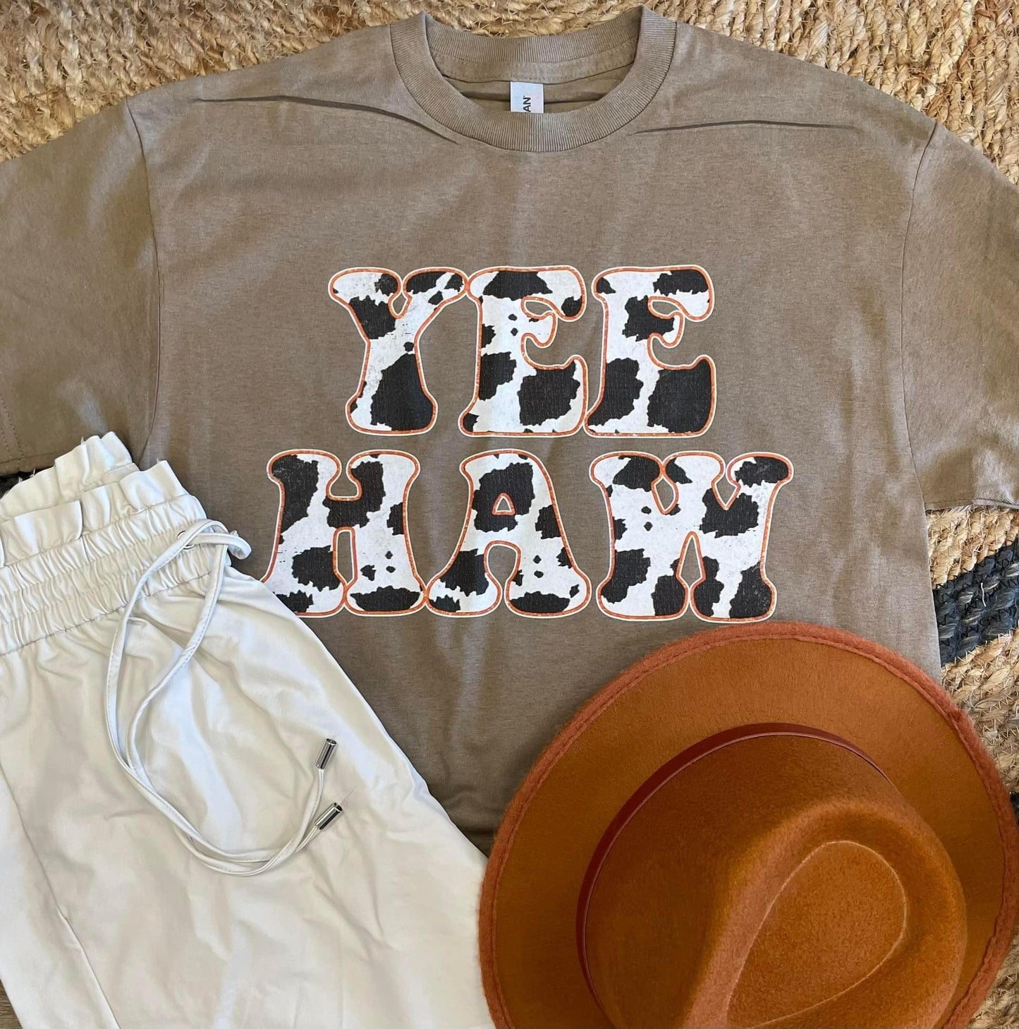 Yee Haw Cowhide Graphic Tee