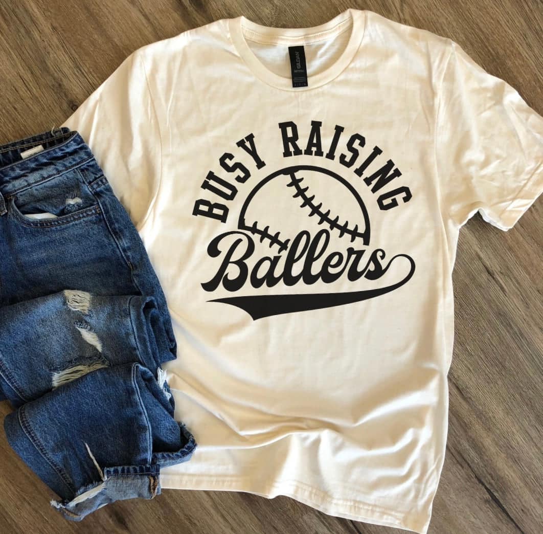 Busy Raising Ballers Graphic Tee