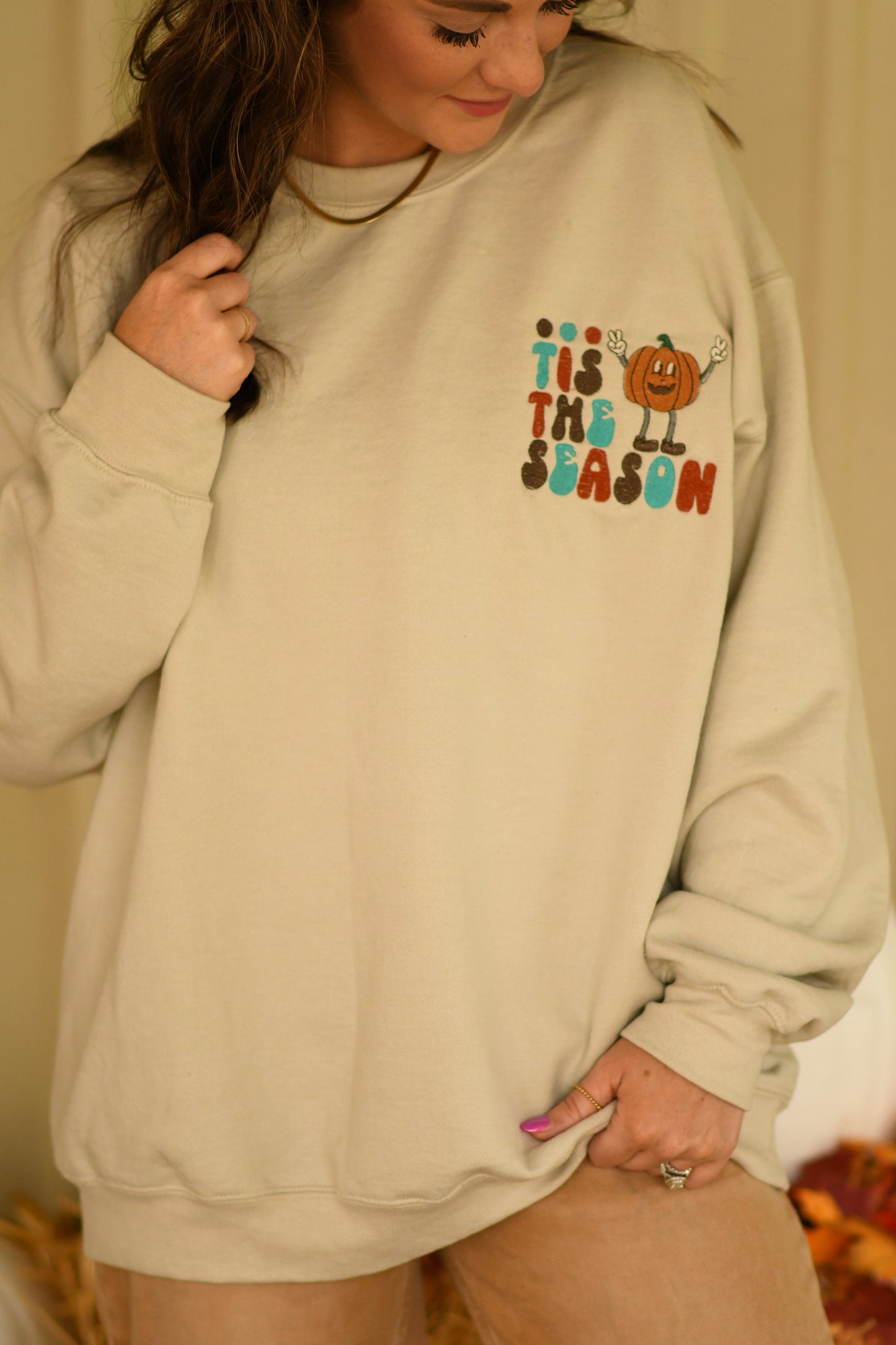 Tis The Season Embroidered Sweatshirt