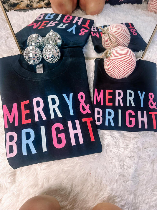 Merry & Bright Sweatshirt (KIDS)