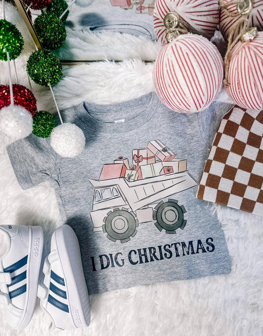 I Dig Christmas, Kids Graphic Tee