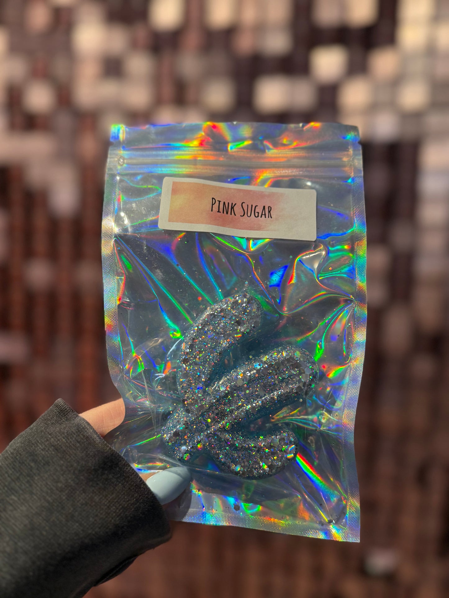 RTS Blue Glittery Cactus Vent Clip