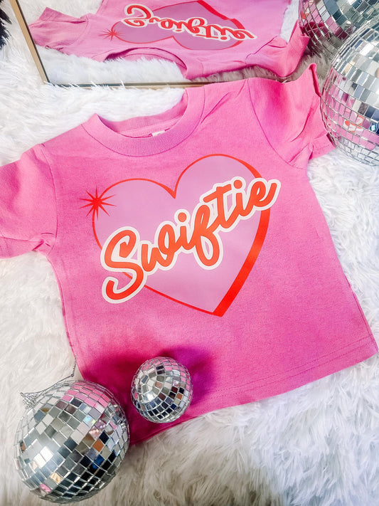 Pink Hearts Kids Graphic Tee