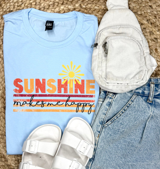 Sunshine Makes Me Happy Graphic Tee