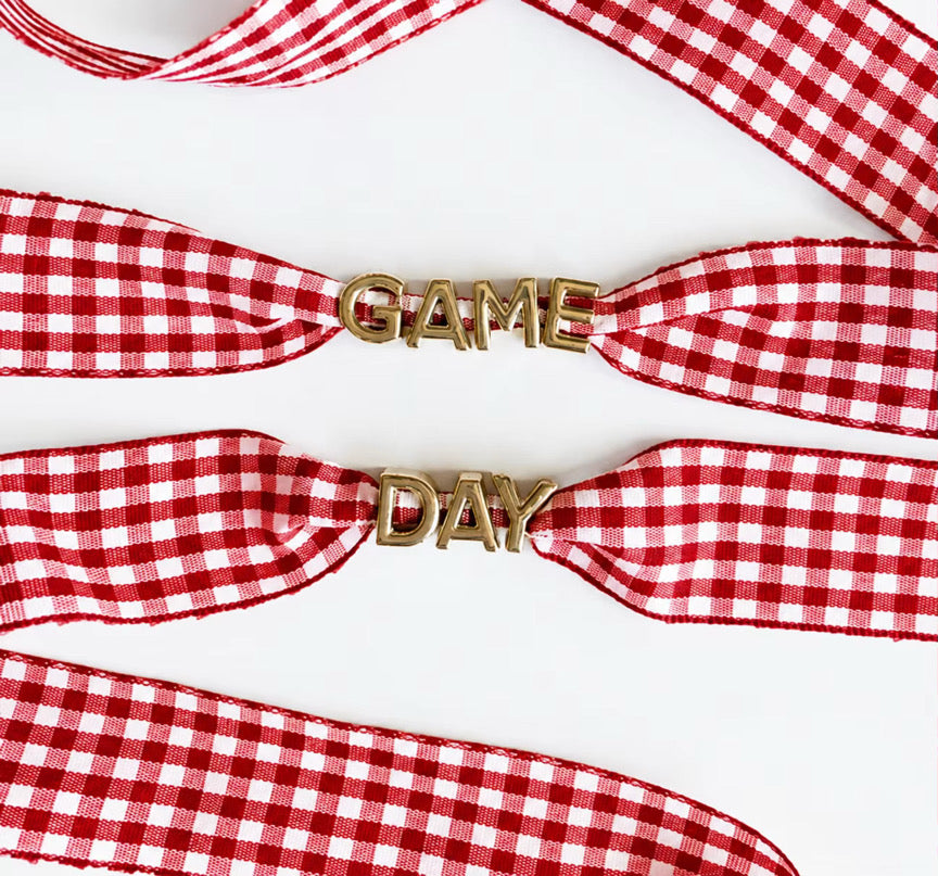 Game Day Gingham Shoe Laces *PRE ORDER*