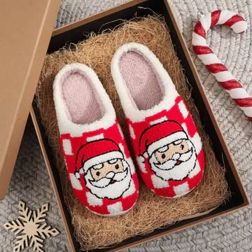 RTS Checkered Santa Slippers