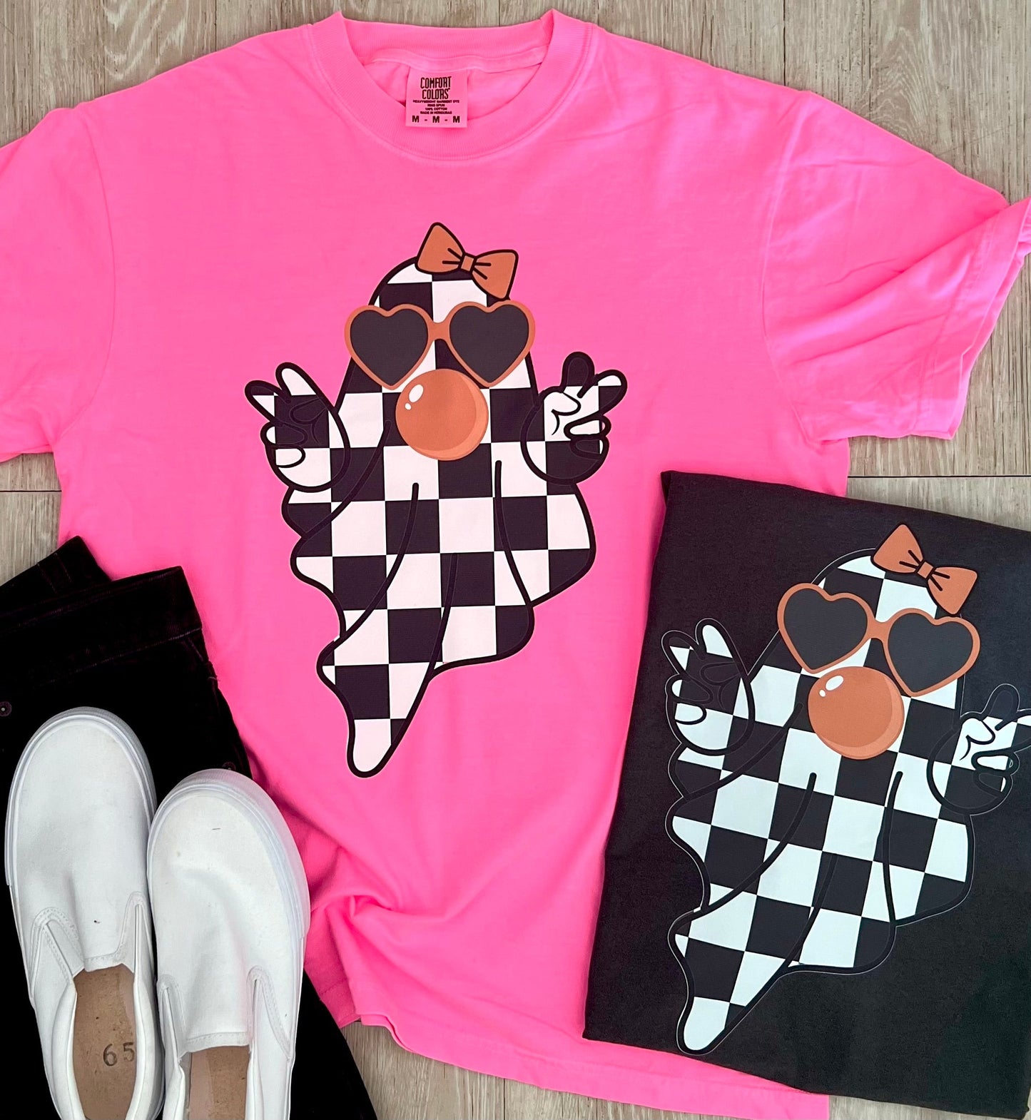 Checkered Ghost Tee