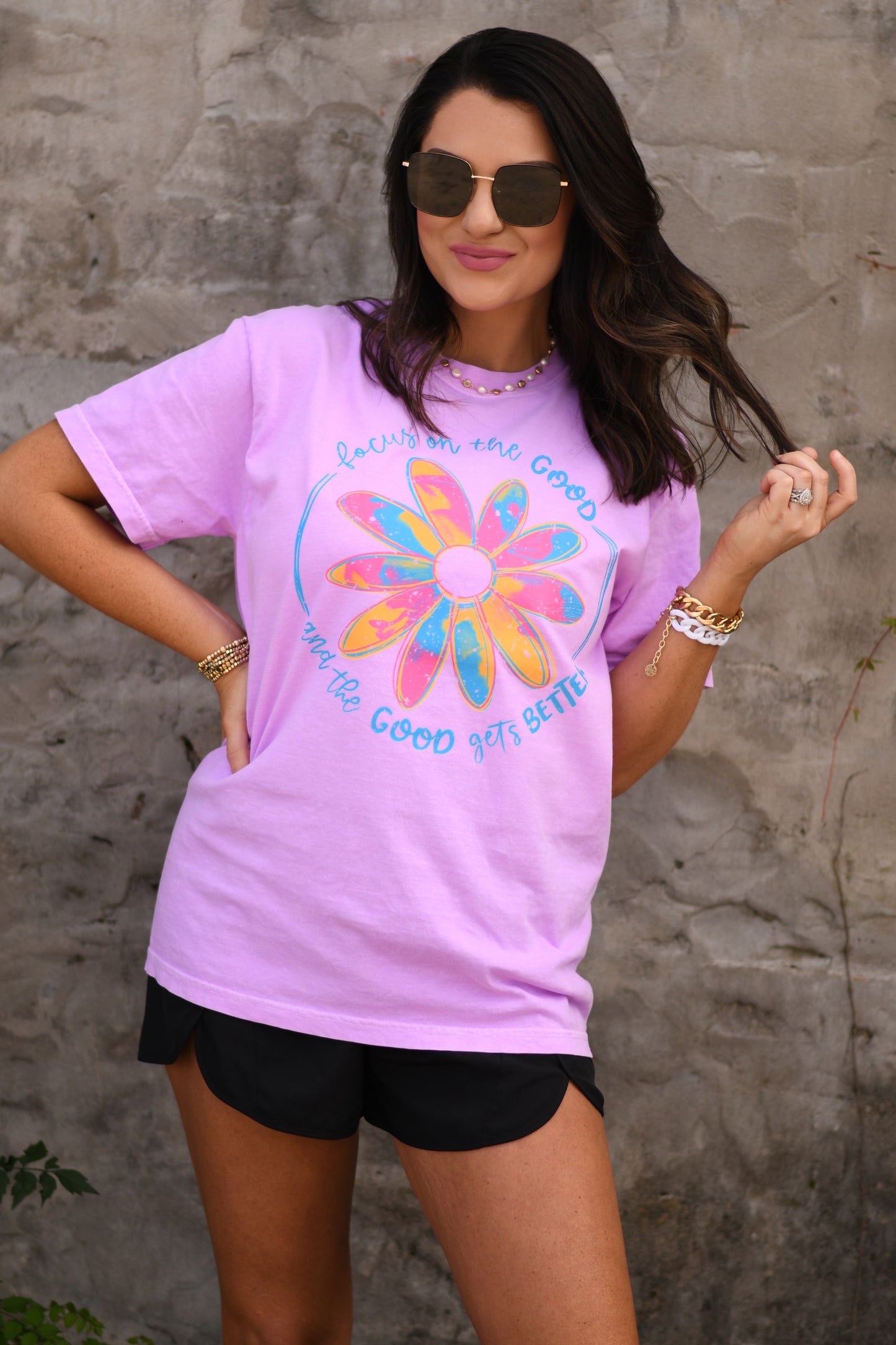 Focus On The Good Flower Tee