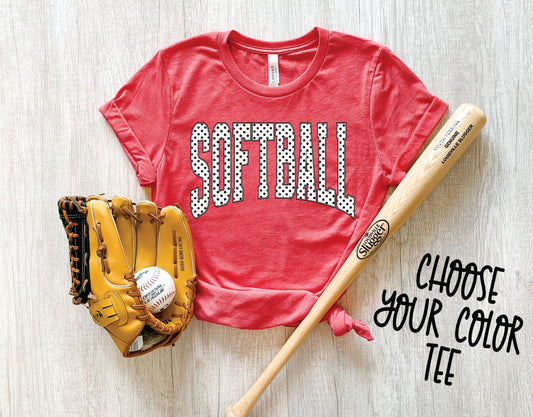 Softball Polka Dot *Pick Your Color*