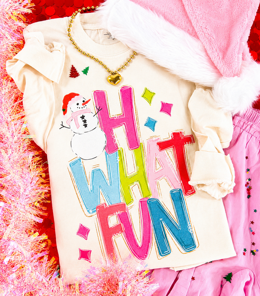 Oh What Fun Snowman Tee/Long Sleeve *CIJ SPECIAL*