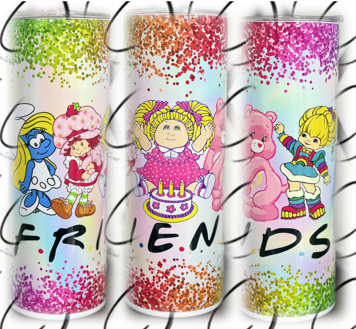 80's F*R*I*E*N*D*S 20oz Skinny Tumbler