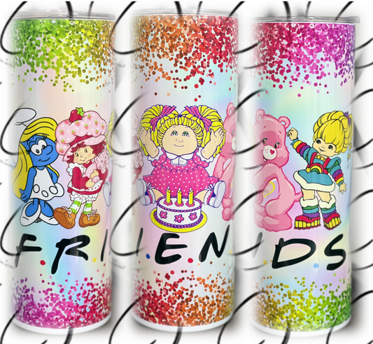 80's F*R*I*E*N*D*S 20oz Skinny Tumbler