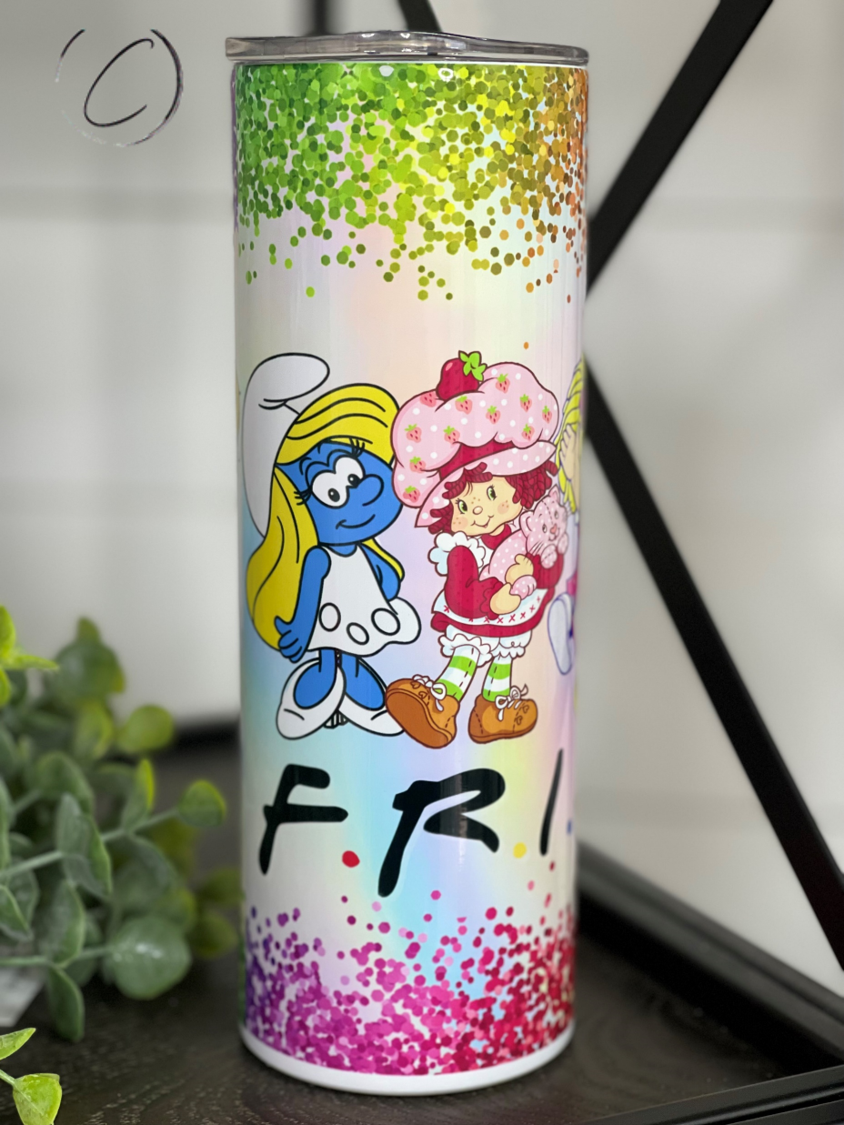 80's F*R*I*E*N*D*S 20oz Skinny Tumbler