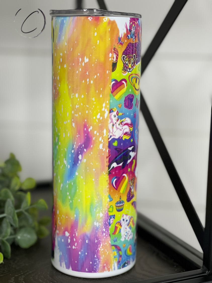 90's Art Brushstrokes 20oz Skinny Tumbler