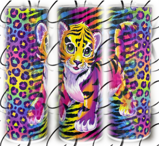 90's Art Tiger 20oz Skinny Tumbler