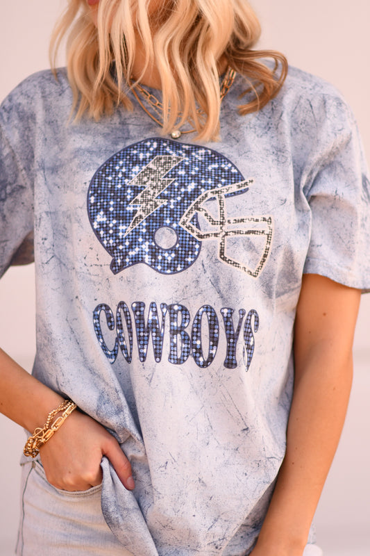 Disco Cowboys Helmet Acid Tee