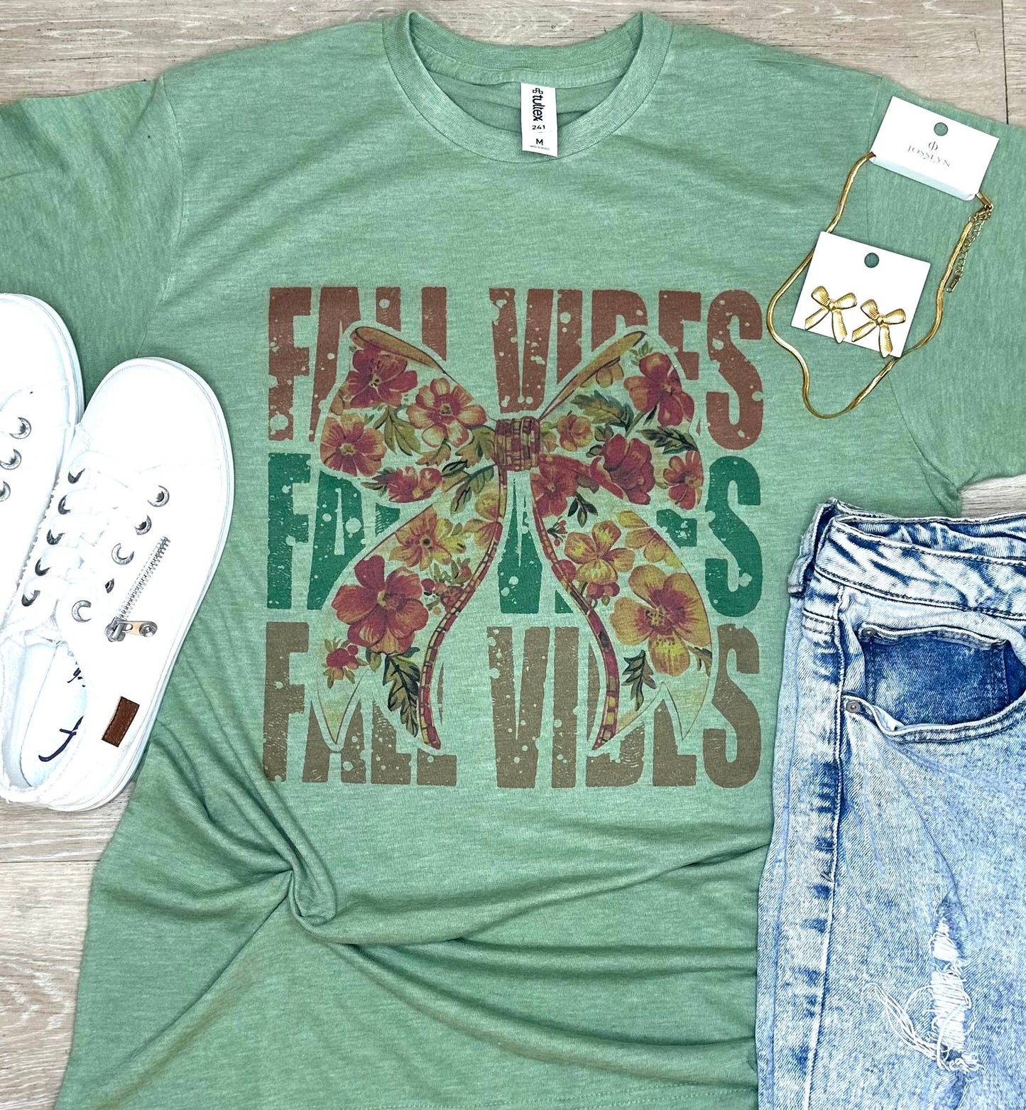 Fall Vibes Green tee