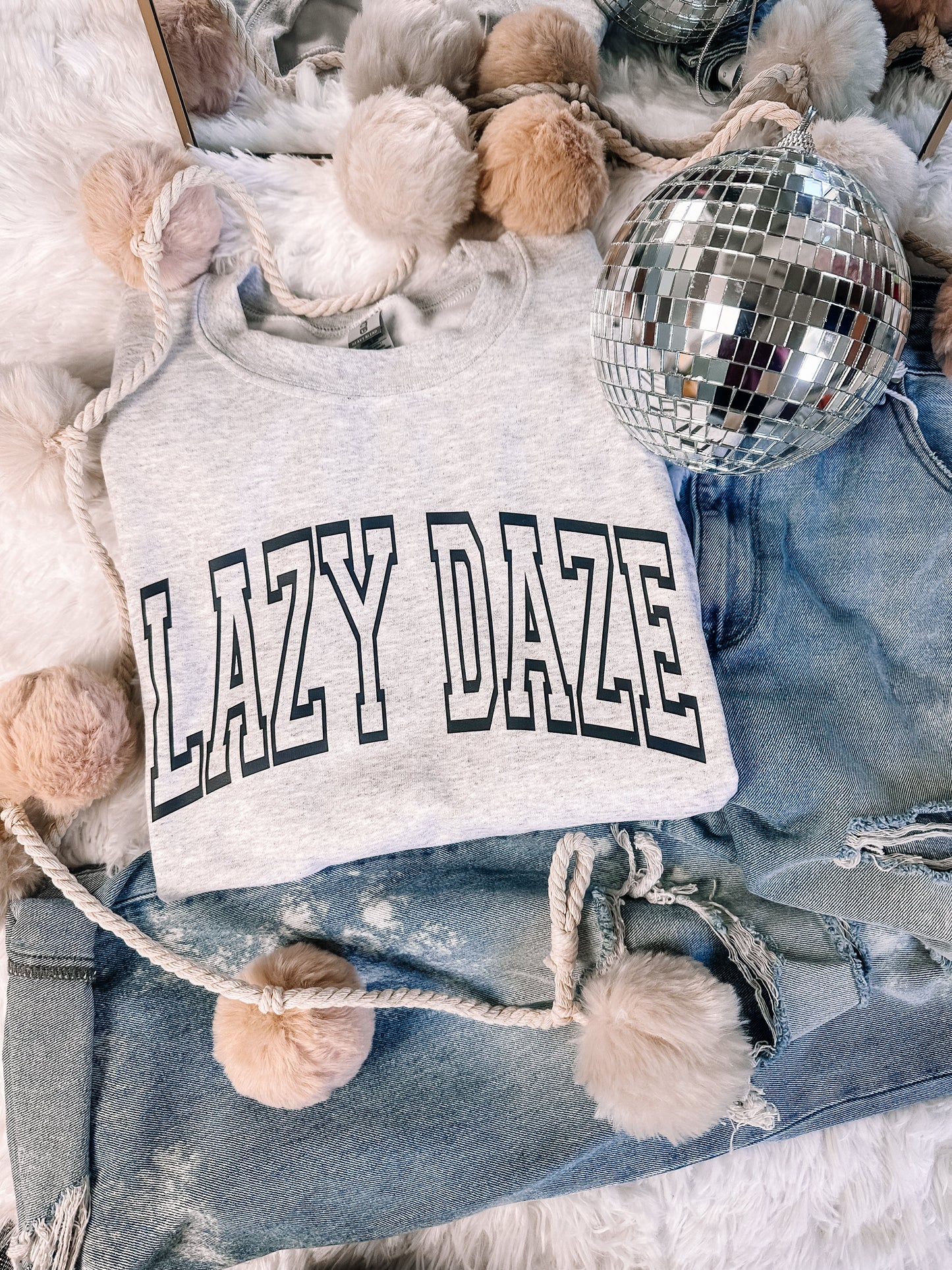 Lazy Daze Sweatshirt and Tee