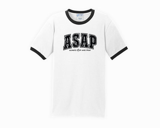ASAP | Graphic Ringer Tee | Christian Religious Wear