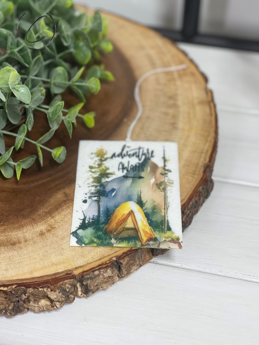 Adventure Awaits Camping Car Freshener