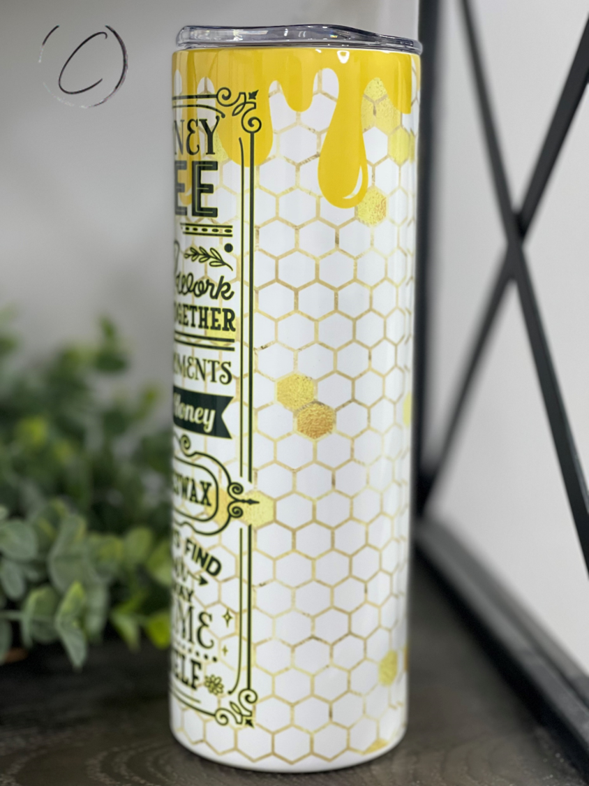 Advice From A Honey Bee 20oz Skinny Tumbler