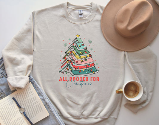 All Booked For Christmas Sweatshirt