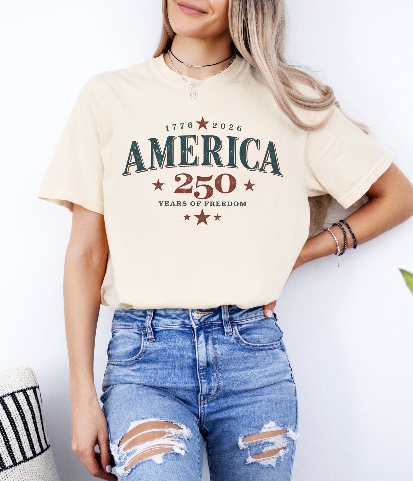 America 250 Years Of Freedom Graphic Tee