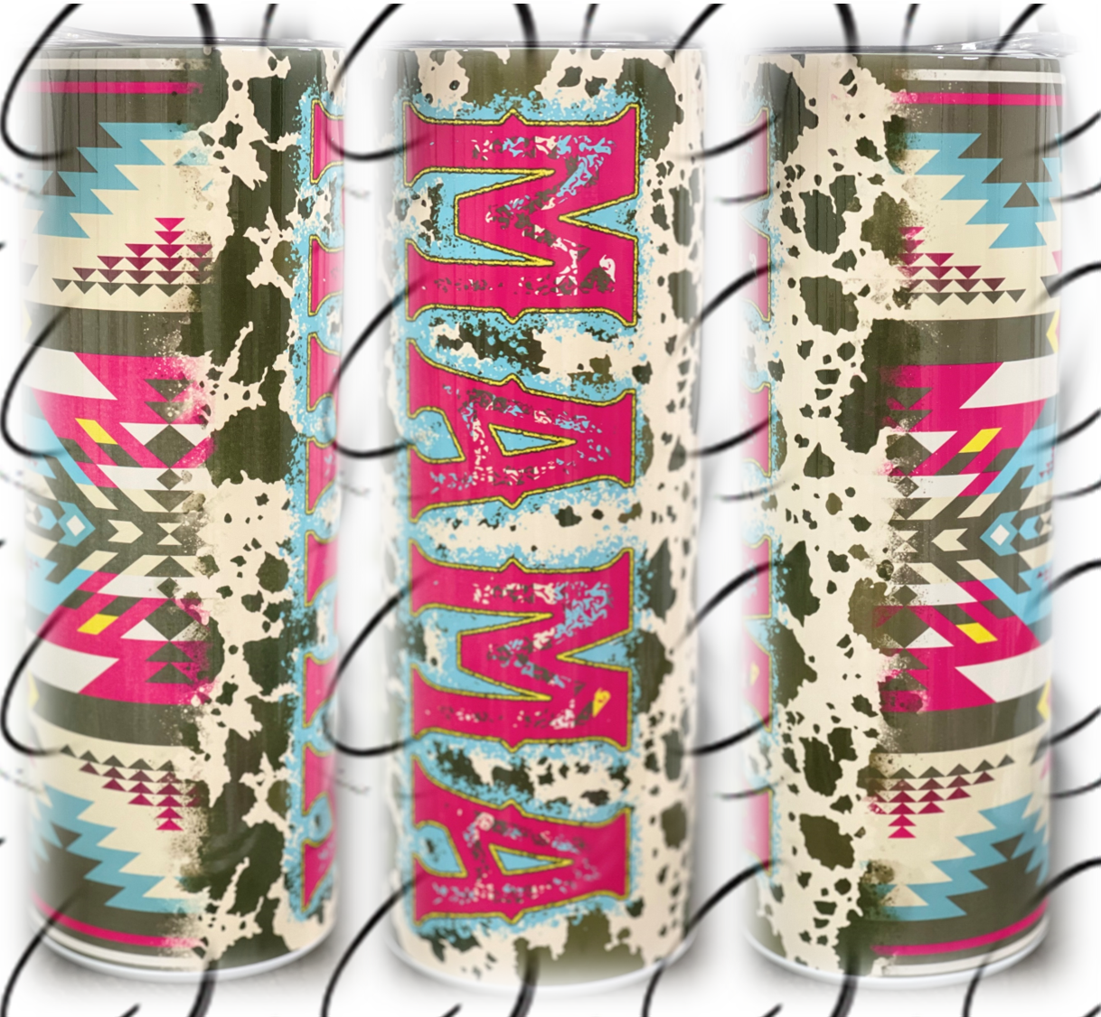 Aztec Tribal Mama 20oz Skinny Tumbler