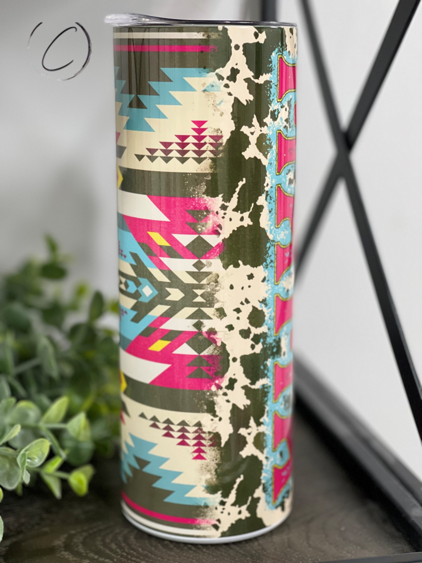 Aztec Tribal Mama 20oz Skinny Tumbler