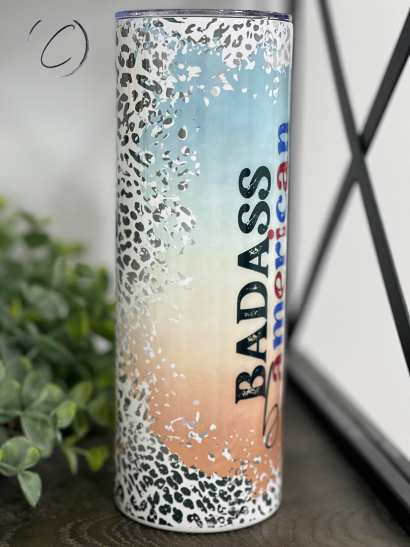 Badass American B**** 20oz Skinny Tumbler