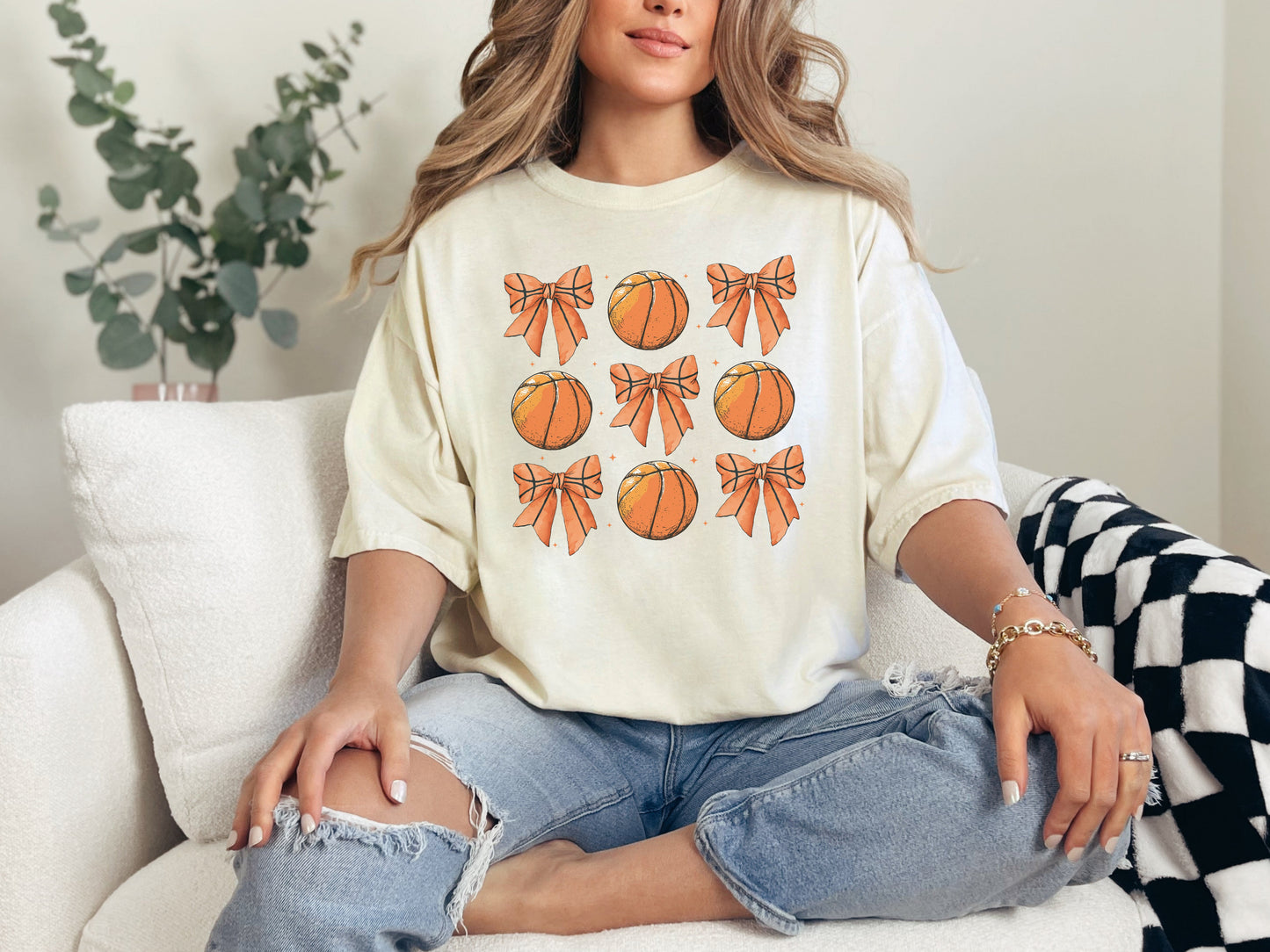Basketball Coquette Graphic Tee
