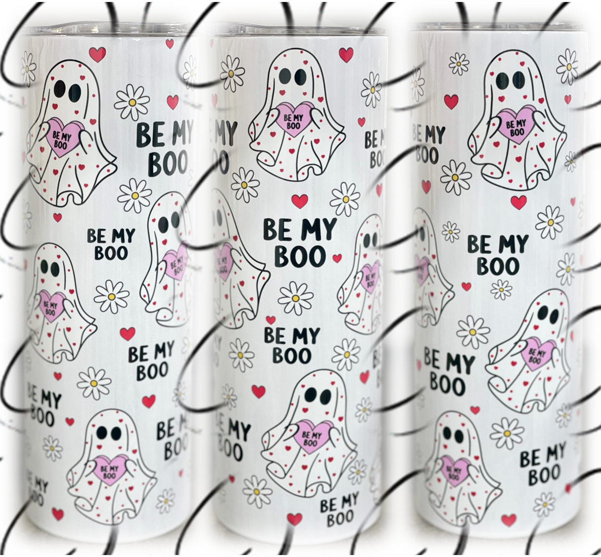 Be My Boo 20oz Skinny Tumbler