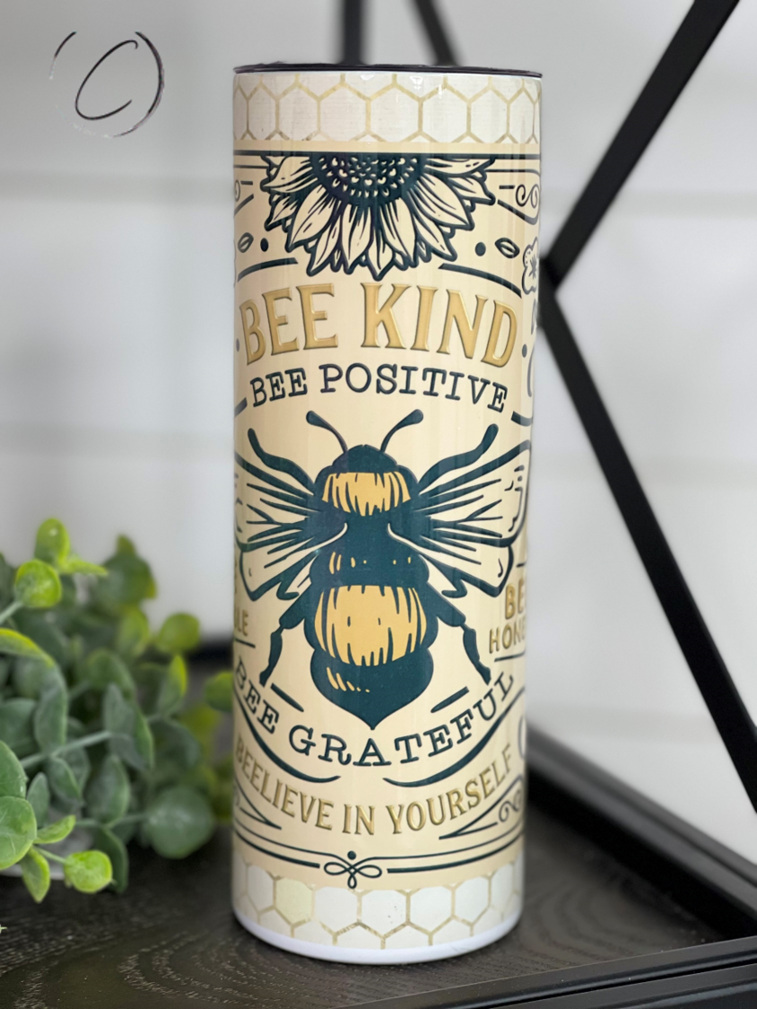 Bee Kind 20oz Skinny Tumbler