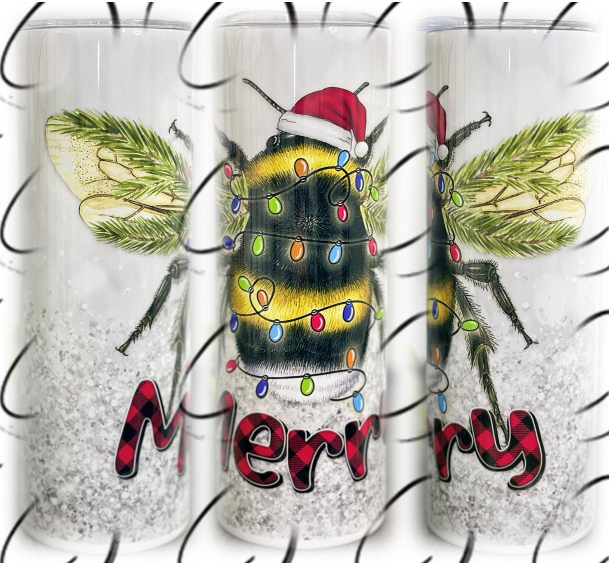 Bee Merry 20oz Skinny Tumbler