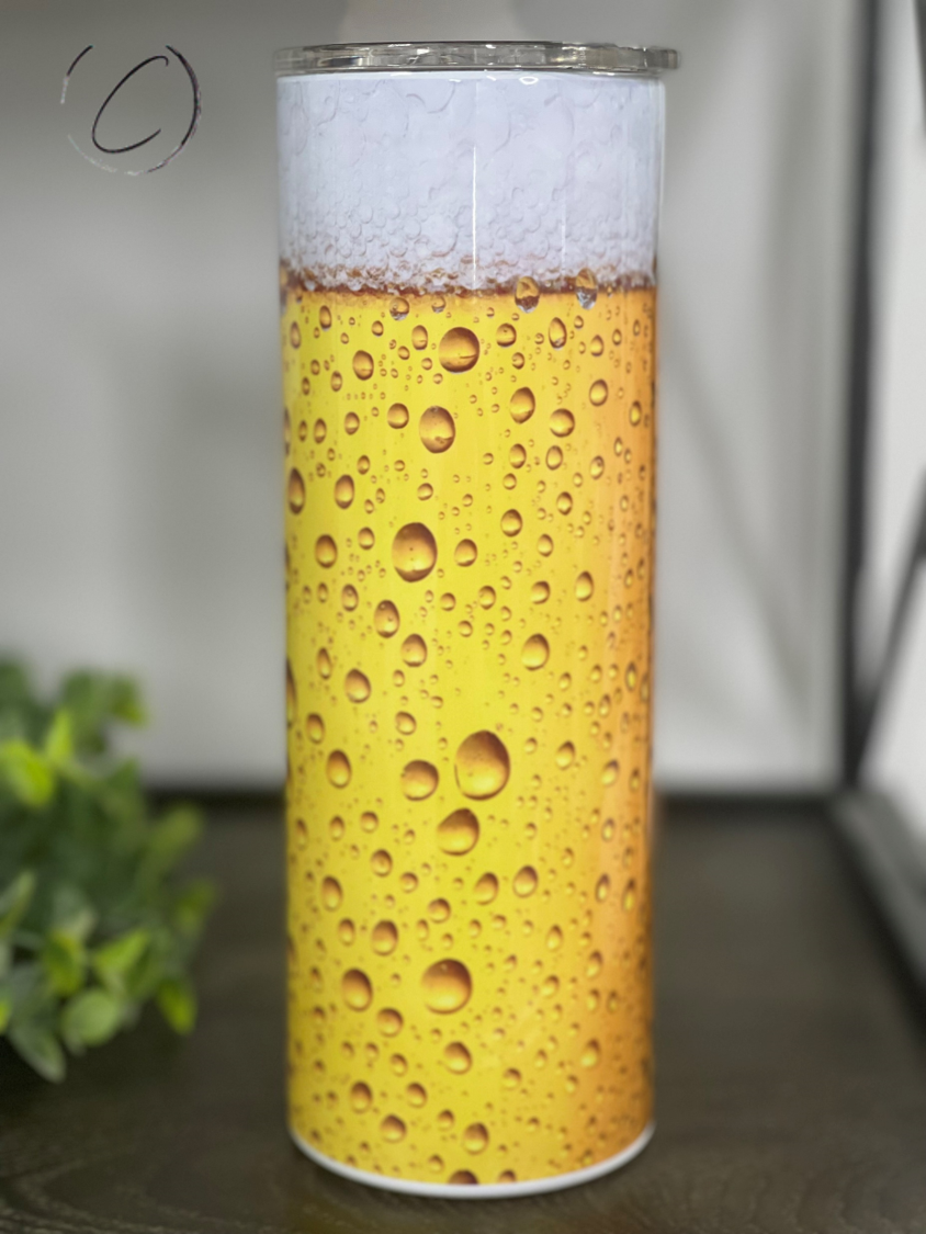 Beer 20oz Skinny Tumbler