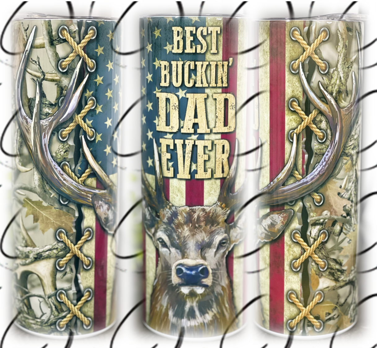 Best Buckin' Dad 20oz Skinny Tumbler