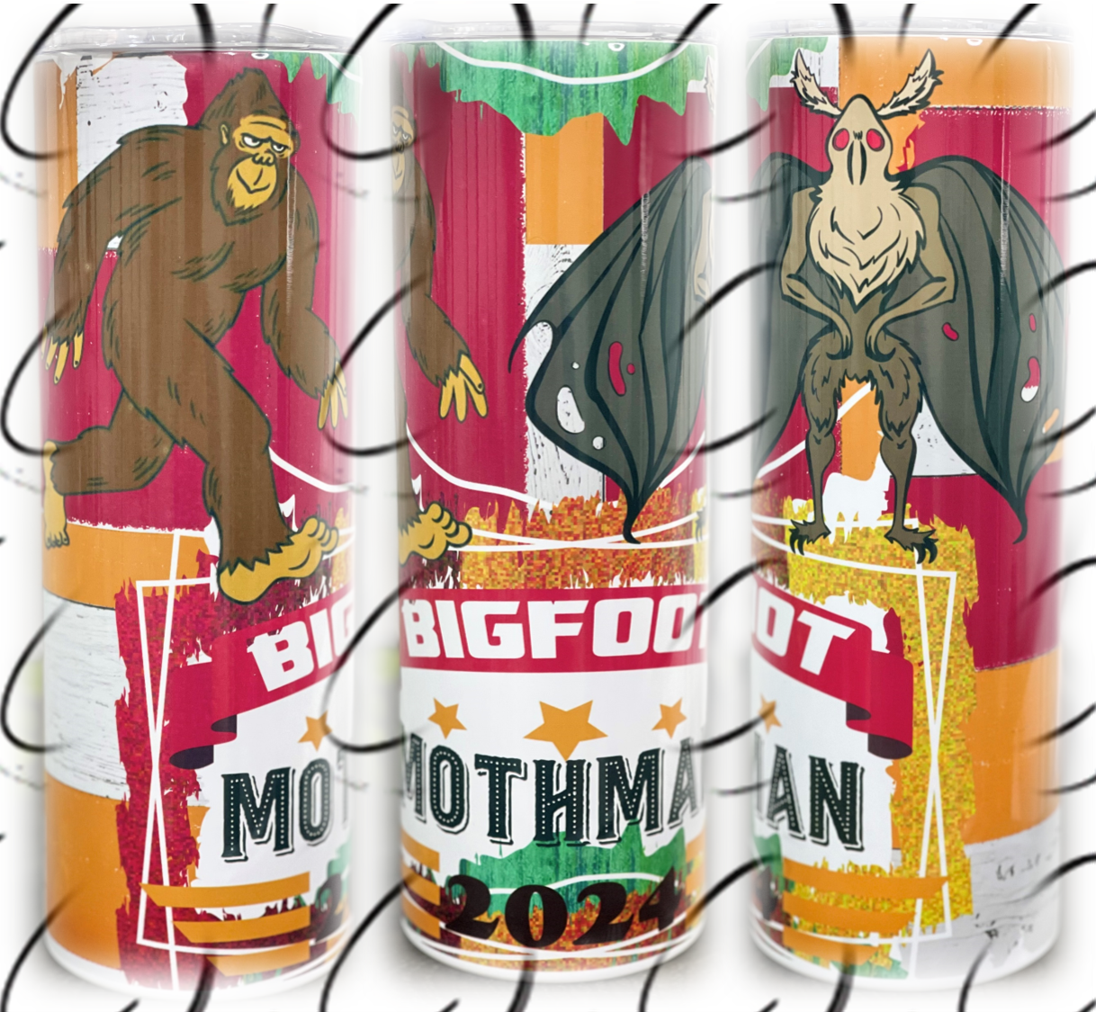 Bigfoot & Mothman 2024 20oz Skinny Tumbler