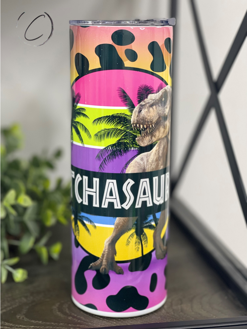 Bitchasaurus 20oz Skinny Tumbler