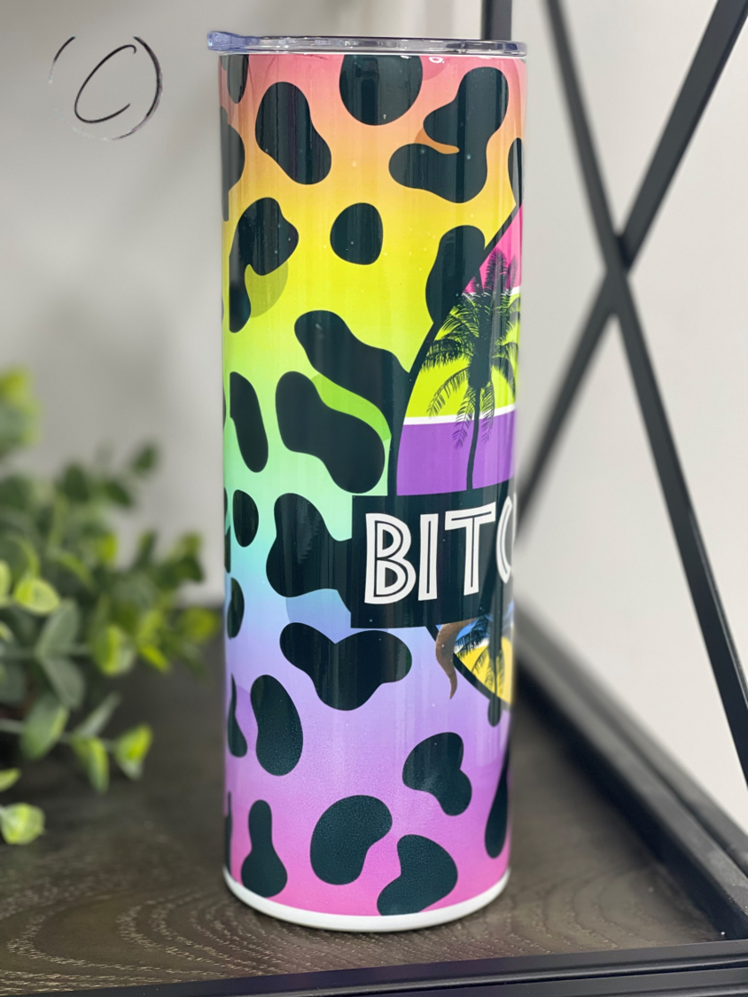 Bitchasaurus 20oz Skinny Tumbler