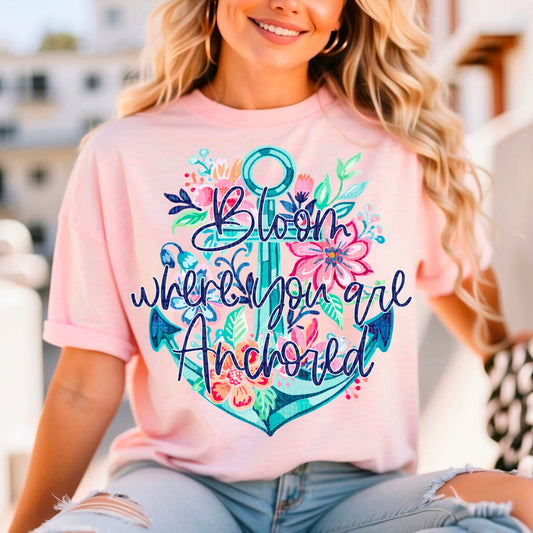 Bloom Where Anchored - Tee