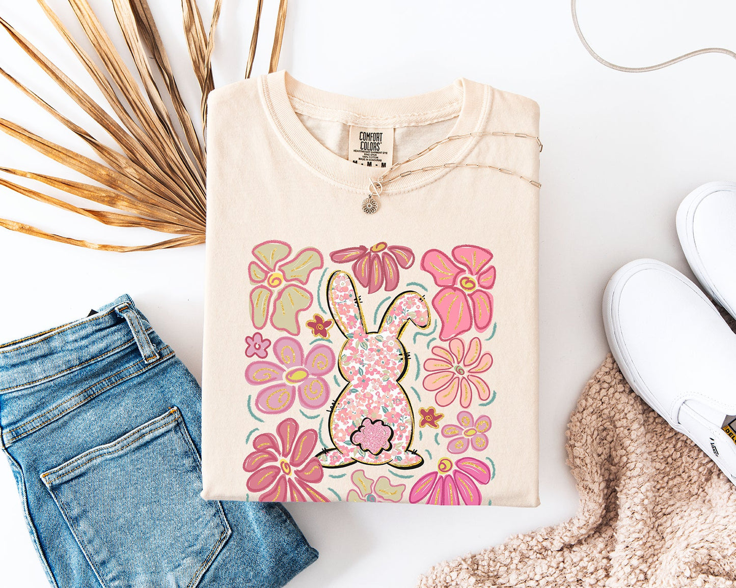 Boho Easter Bunny Graphic Tee