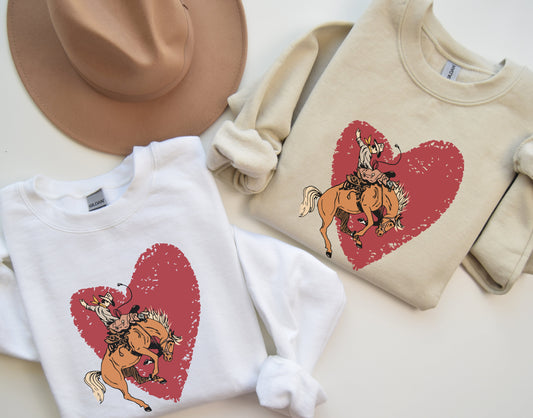 Bronco Heart Sweatshirt