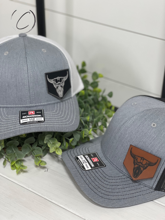 Youth Bull Skull Pentagon Accent Patch Snapback Hat