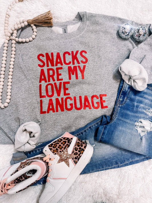 Snacks are my Love Language Tee/Sweatshirt