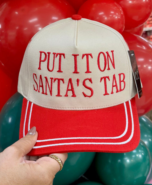 Put It On Santa’s Tab Red Hat